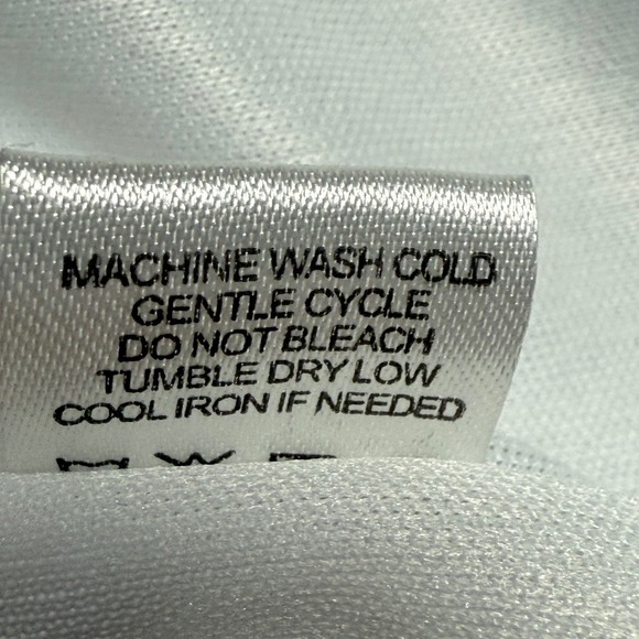 Erin London White Textured Blazer Jacket Faux Pockets Button Front Size Large - Picture 6 of 9